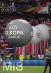 18.05.2016,  Fussball Europa-League Finale 2016, FC Liverpool - FC Sevilla, im Stadion St. Jacobs-Park in Basel (Schweiz). Groer Werbeballon mit UEFA Europa League Aufdruck.