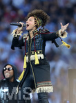 28.05.2016,  Fussball Champions-League Finale 2016, Real Madrid - Atletico Madrid, im Guiseppe Meazza Stadion in Mailand (Italien). Sngerin Alicia Keys (USA) performt auf der Bhne vor dem Finale. 
