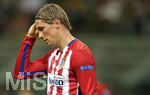28.05.2016,  Fussball Champions-League Finale 2016, Real Madrid - Atletico Madrid, im Guiseppe Meazza Stadion in Mailand (Italien). Fernando Torres (Atletico Madrid) enttuscht 