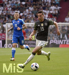 29.05.2016, Fussball Test-Lnderspiel, Deutschland - Slowakei, in der WWK-Arena Augsburg. Julian Draxler (Deutschland) am Ball.
