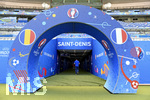 09.06.2016, Fussball EM-2016 Frankreich, Das Stade de France einen Tag vor dem Erffnungsspiel. Spielertunnel, Eingang zu den Kabinen.