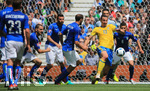 13.06.2016, Fussball EM-2016 Frankreich, Vorrunde, Italien - Schweden, in Toulouse, Zlatan Ibrahimovic (re, Schweden)