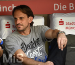 14.08.2016,  Fussball 2.Liga 2016/2017, 2.Spieltag, TSV 1860 Mnchen - DSC Arminia Bielefeld, in der Allianz-Arena Mnchen. Trainer Rdiger Rehm (Bielefeld) 