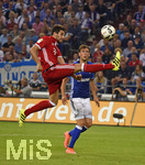 09.09.2016,  Fussball 1.Liga 2016/2017, 2.Spieltag, FC Schalke 04 - FC Bayern Mnchen in der Veltins-Arena auf Schalke. Javi Martinez (FC Bayern Mnchen) springt in den Ball.