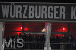 25.10.2016, Fussball DFB Pokal 2016/2017, 2. Runde, Wrzburger Kickers - TSV 1860 Mnchen, in der Flyeralarm-Arena, Wrzburg. Die VIP-Logen der Wrzburger sind mit roten Laternen stimmungsvoll beleuchtet.