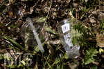 19.09.2017, Alpsee bei Immenstadt im Allgu, Achtlos weggeworfener Plastikbecher von einem MC Donalds Restaurant liegt im Gras am See.