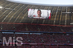 14.10.2017,  Fussball 1.Liga 2017/2018, 8.Spieltag, FC Bayern Mnchen - SC Freiburg, in der Allianz Arena Mnchen. Thomas Mller (FC Bayern Mnchen) auf der Videoleinwand.