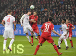 12.01.2018,  Fussball 1.Liga 2017/2018, 18.Spieltag, Bayer Leverkusen - FC Bayern Mnchen, in der BayArena Leverkusen. v.li: James Rodriguez (FC Bayern Mnchen) gegen Dominik Kohr (Leverkusen).
