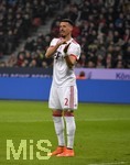 12.01.2018,  Fussball 1.Liga 2017/2018, 18.Spieltag, Bayer Leverkusen - FC Bayern Mnchen, in der BayArena Leverkusen. Sandro Wagner (FC Bayern Mnchen) unzufrieden.