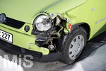 03.03.2018,  Unfallwagen VW LUPO bei einem TOYOTA-Autohndler bei Lermoos in sterreich.