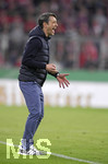 03.04.2019, Fussball DFB Pokal 2018/2019, Viertelfinale,  FC Bayern Mnchen - 1.FC Heidenheim, in der Allianz-Arena Mnchen. Trainer Niko Kovac (FC Bayern Mnchen) in Rage.
 


