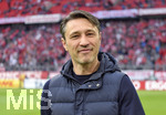 03.04.2019, Fussball DFB Pokal 2018/2019, Viertelfinale,  FC Bayern Mnchen - 1.FC Heidenheim, in der Allianz-Arena Mnchen.    Trainer Niko Kovac (FC Bayern Mnchen) zufrieden.



