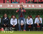 07.04.2019, Fussball 1. Bundesliga 2018/2019, 28. Spieltag, FC Augsburg - TSG 1899 Hoffenheim, in der WWK-Arena Augsburg. Trainer Julian Nagelsmann (Hoffenheim) in Rage.
 

 
