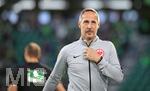 22.04.2019, Fussball 1. Bundesliga 2018/2019, 30. Spieltag, VfL Wolfsburg - Eintracht Frankfurt, in der Volkswagen Arena Wolfsburg. Trainer Adi Htter (Eintracht Frankfurt)


