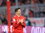09.11.2019, Fussball 1. Bundesliga 2019/2020, 11.Spieltag, FC Bayern Mnchen - Borussia Dortmund, in der Allianz-Arena Mnchen. Robert Lewandowski (FC Bayern Mnchen) Torjubel.


