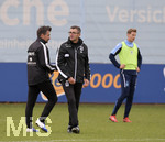 12.11.2019, Fussball 3. Bundesliga 2019/2020, Training TSV 1860 Mnchen an der Grnwalderstrasse,  v.li: Co-Trainer Franz Hbl (TSV 1860 Mnchen) und Trainer Michael Kllner (TSV 1860 Mnchen).

