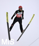 28.12.2019, Skispringen Vierschanzentournee Oberstdorf Training an der Schattenbergschanze, Markus Eisenichler  (Deutschland) im Flug.