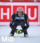 01.01.2020, Skispringen Vierschanzentournee, Neujahrsspringen in Garmisch Partenkirchen auf der groen Olympiaschanze, Karl Geiger ( Deutschland) freut sich sehr.