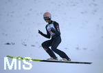 01.01.2020, Skispringen Vierschanzentournee, Neujahrsspringen in Garmisch Partenkirchen auf der groen Olympiaschanze, Karl Geiger (Deutschland) jubelt.