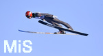 01.01.2020, Skispringen Vierschanzentournee, Neujahrsspringen in Garmisch Partenkirchen auf der groen Olympiaschanze,  Constantin Schmid (GER) in der Luft.