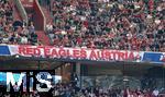 27.04.2024, Fussball 1. Bundesliga 2023/2024, 31.Spieltag, FC Bayern Mnchen - Eintracht Frankfurt, in der Allianz-Arena Mnchen. Fanclub Red Eagles Austria


