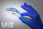 30.03.2020, Symbolbild: Impfung gegen die Corona-Viren