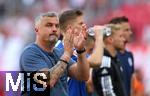 27.05.2023, Fussball 1. Bundesliga 2022/2023, 34. Spieltag, RB Leipzig - FC Schalke 04, in der Red Bull Arena Leipzig. der FC Schalke 04 steigt aus der Bundesliga ab, Trainer Thomas Reis (Schalke 04) nach Abpfiff enttuscht


