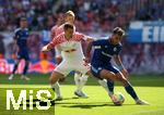 27.05.2023, Fussball 1. Bundesliga 2022/2023, 34. Spieltag, RB Leipzig - FC Schalke 04, in der Red Bull Arena Leipzig. (L-R) Willi Orban (RB Leipzig) gegen Rodrigo Zalazar (Schalke 04)


