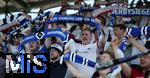 28.05.2023, Fussball 2. Bundesliga 2022/2023, 34.Spieltag, SV Sandhausen - Hamburger SV, im Stadion am Hardtwald Sandhausen. HSV Fans mit Fanschal, 


