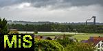 01.06.2024, Bad Wrishofen im Unterallgu, Hochwasser nach andauernden Regenfllen, der Wrthbach hat die Wiesen vor der Autobahn A96 zum Skylinepark bei Kirchdorf berschwemmt. 