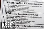 01.06.2024, Der Stimmzettel  (Briefwahlunterlagen) zur Europawahl 2024. FDP Partei, DP, 