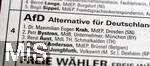 01.06.2024, Der Stimmzettel  (Briefwahlunterlagen) zur Europawahl 2024. AFD Partei,  Eugen Krah, Petr Bystron, Rene Aust, 