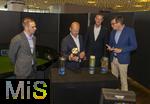 03.06.2024, Fussball Europameisterschaft 2024,  Besuch von Bundeskanzler Olaf Scholz im EM-Stadion Mnchen Fuball Arena.  v.li: Philipp Lahm,  Bundeskanzler Olaf Scholz, Wolf Tiedemann (CEO PreZero International), Jens Thiemer (Vorstand der Lidl Stiftung), zum Thema Rohstoffrecycling und Nachhaltige EM 2024.
