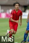 24.07.2024, Fussball 1. Bundesliga 2024/2025, Testspiel im Trainingslager des FC Bayern Mnchen in Rottach-Egern am Tegernsee am Sportplatz Birkenmoos, FC Rottach Egern - FC Bayern Mnchen, Adin Licina (FC Bayern Mnchen) 