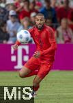24.07.2024, Fussball 1. Bundesliga 2024/2025, Testspiel im Trainingslager des FC Bayern Mnchen in Rottach-Egern am Tegernsee am Sportplatz Birkenmoos, FC Rottach Egern - FC Bayern Mnchen, Noussair Mazraoui (FC Bayern Mnchen) am Ball 