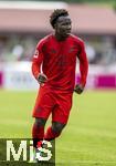 24.07.2024, Fussball 1. Bundesliga 2024/2025, Testspiel im Trainingslager des FC Bayern Mnchen in Rottach-Egern am Tegernsee am Sportplatz Birkenmoos, FC Rottach Egern - FC Bayern Mnchen, Nestroy Irankunda (FCB), 