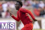24.07.2024, Fussball 1. Bundesliga 2024/2025, Testspiel im Trainingslager des FC Bayern Mnchen in Rottach-Egern am Tegernsee am Sportplatz Birkenmoos, FC Rottach Egern - FC Bayern Mnchen, Nestroy Irankunda (FCB), 