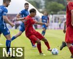 24.07.2024, Fussball 1. Bundesliga 2024/2025, Testspiel im Trainingslager des FC Bayern Mnchen in Rottach-Egern am Tegernsee am Sportplatz Birkenmoos, FC Rottach Egern - FC Bayern Mnchen, Mudaser Sadat (FCB).