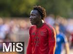 24.07.2024, Fussball 1. Bundesliga 2024/2025, Testspiel im Trainingslager des FC Bayern Mnchen in Rottach-Egern am Tegernsee am Sportplatz Birkenmoos, FC Rottach Egern - FC Bayern Mnchen, Nestroy Irankunda (FCB), 