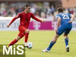 24.07.2024, Fussball 1. Bundesliga 2024/2025, Testspiel im Trainingslager des FC Bayern Mnchen in Rottach-Egern am Tegernsee am Sportplatz Birkenmoos, FC Rottach Egern - FC Bayern Mnchen, (li) Arijon Ibrahimovic (Bayern Mnchen) 