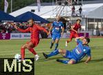 24.07.2024, Fussball 1. Bundesliga 2024/2025, Testspiel im Trainingslager des FC Bayern Mnchen in Rottach-Egern am Tegernsee am Sportplatz Birkenmoos, FC Rottach Egern - FC Bayern Mnchen, re: Noussair Mazraoui (FC Bayern Mnchen) 