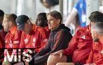 24.07.2024, Fussball 1. Bundesliga 2024/2025, Testspiel im Trainingslager des FC Bayern Mnchen in Rottach-Egern am Tegernsee am Sportplatz Birkenmoos, FC Rottach Egern - FC Bayern Mnchen, mitte: Sportdirektor Christoph Freund (Bayern Mnchen) auf der Bank 