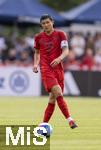 24.07.2024, Fussball 1. Bundesliga 2024/2025, Testspiel im Trainingslager des FC Bayern Mnchen in Rottach-Egern am Tegernsee am Sportplatz Birkenmoos, FC Rottach Egern - FC Bayern Mnchen, Min-jae Kim (Bayern Mnchen, Minjae Kim) am Ball 
