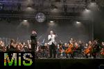 27.07.2024, Konzert in Mindelheim im Unterallgu: ?Mondlicht-Open-Air? mit dem Orchester Frisch Gestrichen unter der Leitung von Nils Schad, an der Schwabenwiese Mindelheim. 