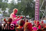 27.07.2024, Konzert in Mindelheim im Unterallgu: ?Mondlicht-Open-Air? mit dem Orchester Frisch Gestrichen unter der Leitung von Nils Schad, an der Schwabenwiese Mindelheim.  Orchesterleitung Nils Schad
