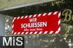 07.08.2024,  Bad Wrishofen im Unterallgu. WIR SCHLIESSEN, alles muss Raus - steht an dem Schaufenster eines Ladens. 