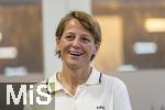 07.08.2024, Mdchen an den Ball, Pressekonferenz zur Kooperation mit dem FC Bayern Mnchen, am Vereinsgelnde FT Gern Mnchen,   Bianca Rech (Direktorin Frauenfussball FC Bayern Mnchen) 