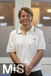 07.08.2024, Mdchen an den Ball, Pressekonferenz zur Kooperation mit dem FC Bayern Mnchen, am Vereinsgelnde FT Gern Mnchen,   Bianca Rech (Direktorin Frauenfussball FC Bayern Mnchen) 