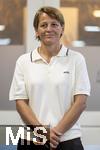 07.08.2024, Mdchen an den Ball, Pressekonferenz zur Kooperation mit dem FC Bayern Mnchen, am Vereinsgelnde FT Gern Mnchen,   Bianca Rech (Direktorin Frauenfussball FC Bayern Mnchen) 