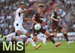 09.08.2024, Fussball Saison 2024/2025, Testspiel, FC St. Pauli - Atlanta Bergamo, im Millerntor Stadion Hamburg.  (L-R) Davide Zappacosta (Atalanta Bergamo) gegen Philipp Treu (FC St. Pauli)


